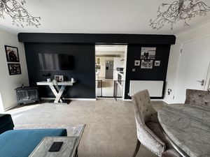 FAMILY ROOM THROUGH TO KITCHEN- click for photo gallery
